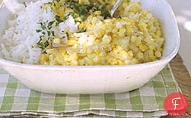 Milho De Verão E Arroz Pilaf