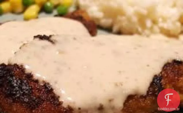Escaloppini de vitela com molho de Creme De Limão