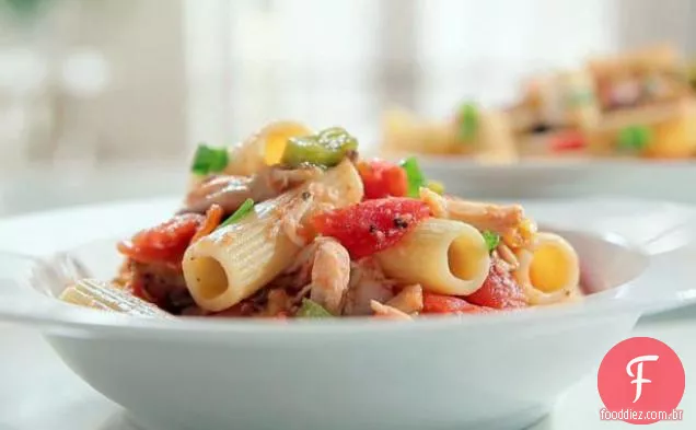Rodada 2-Frango e macarrão Ratatouille