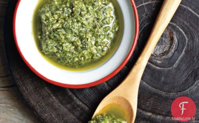 Risoto simples com Pesto