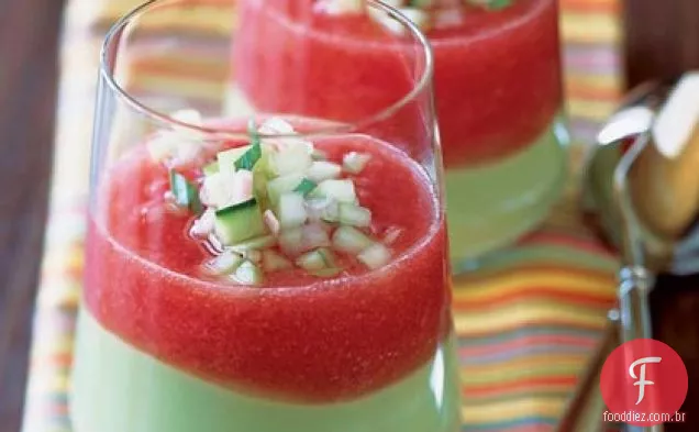 Sopa De Tomate Em Camadas