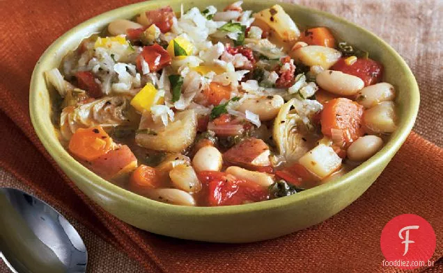 Feijão branco, Alcachofra e Ragout de acelga
