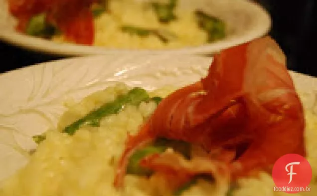 Risoto de espargos com manteiga dourada da Naptime