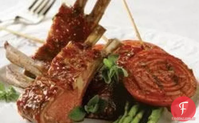 Churrasco assado Rack De Cordeiro