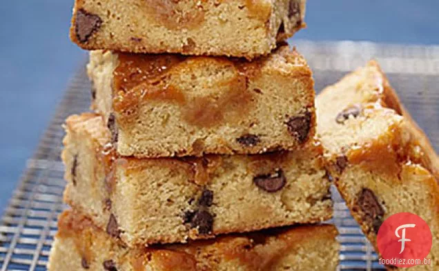 Barras De Bolachas De Chocolate E Caramelo