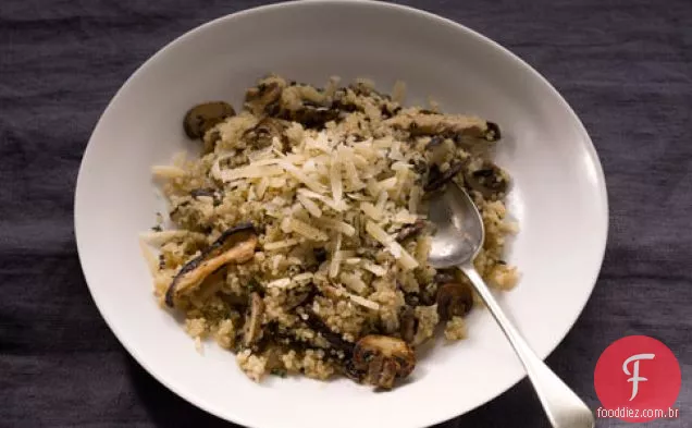 Risoto De Quinoa Com Cogumelos E Tomilho