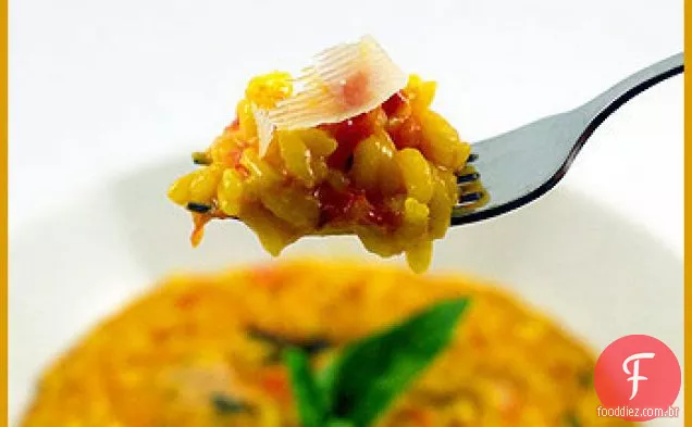 Risoto De Tomate Com Açafrão