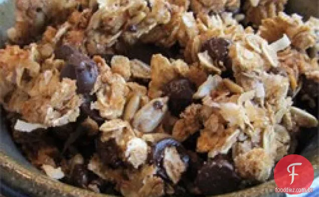 Manteiga De Amendoim Crocante, Chocolate, Granola De Coco
