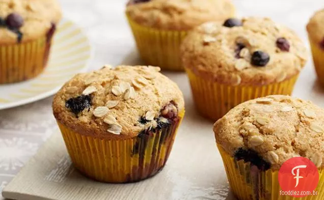 Muffins De Trigo Integral De Mirtilo