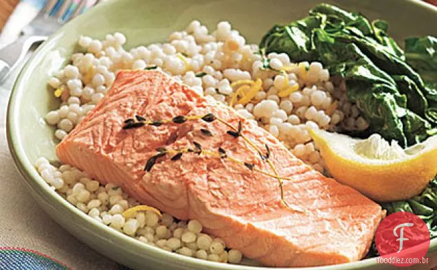 Salmão Escalfado