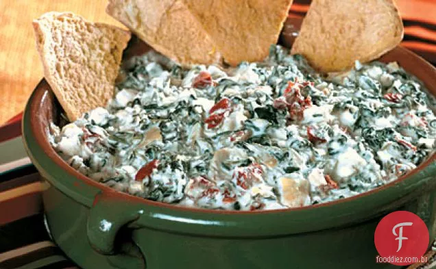 Queijo Espinafre-Alcachofra Dip