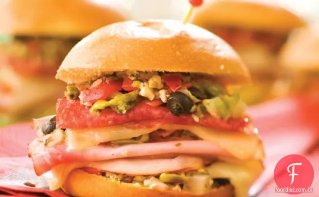 Fácil Mini Muffulettas