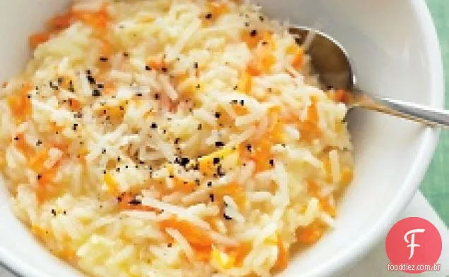 Risoto de parmesão-cenoura