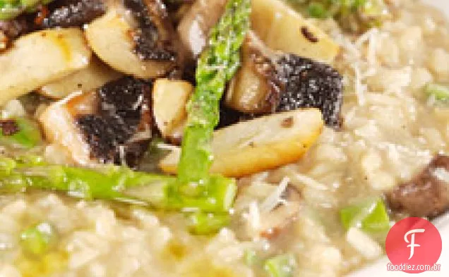Risoto De Cogumelos E Aspargos