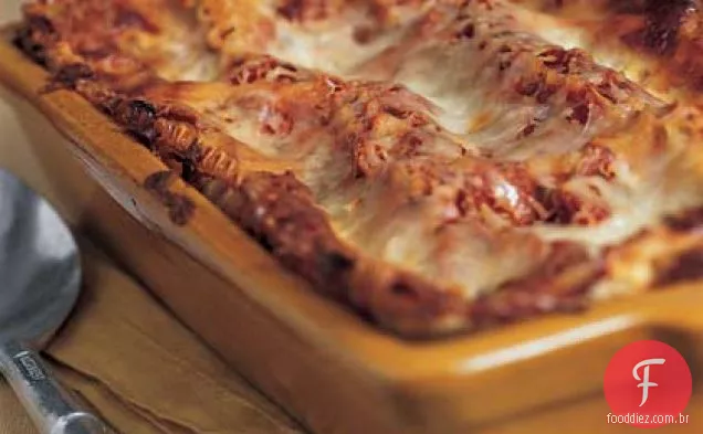 Lasanha de tomate e manjericão com Prosciutto