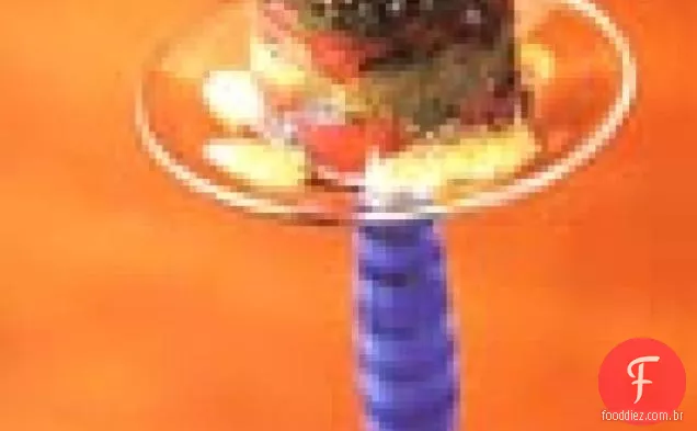 Parfait de atum Ahi com dois caviares