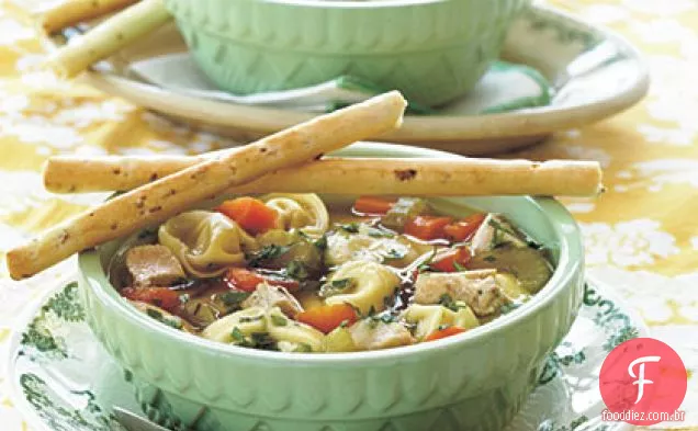 Sopa De Frango-Tortellini