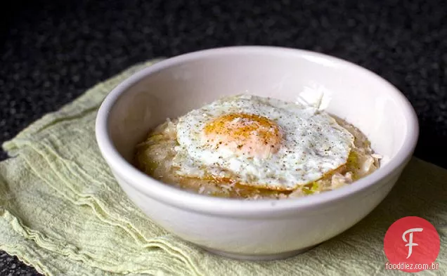 Risoto De Bacon, Ovo E Alho-Poró