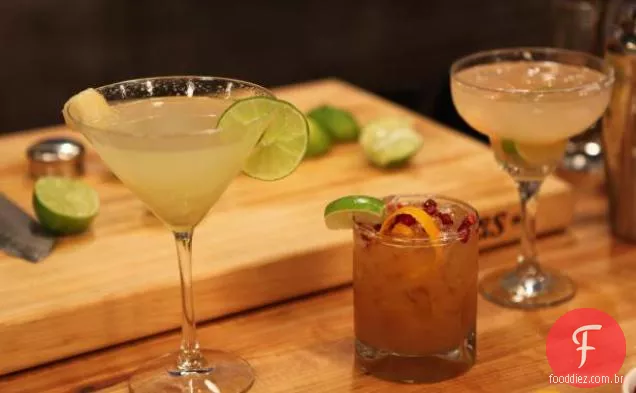 Trio de Margaritas-gengibre, toranja e Tamarindo