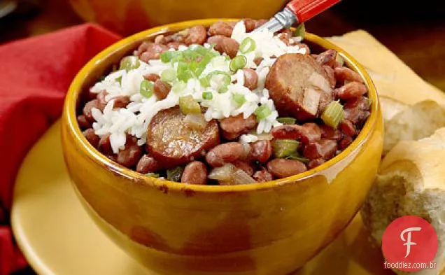 Feijão Vermelho E Arroz De Nova Orleans