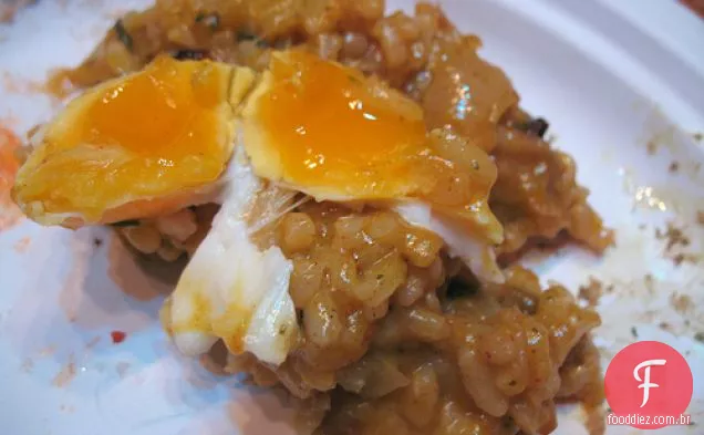 Risoto de Camarão do pôr do sol de Noah B