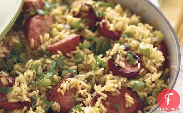 Frigideira salsicha ' n ' Arroz