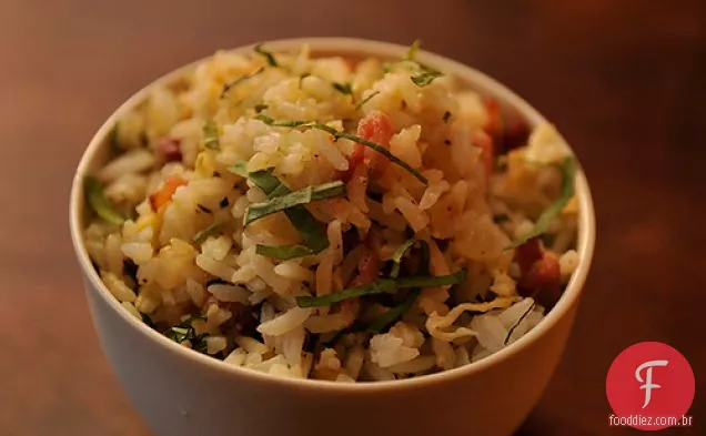 Bacon E Arroz Frito Shiso