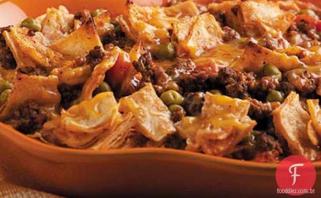 Caçarola De Taco Para Baixo Em Casa