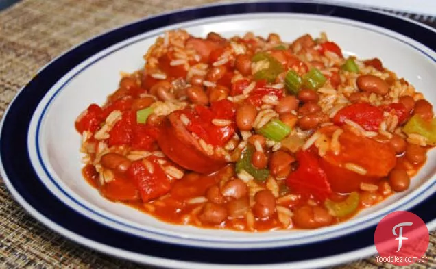Feijão Vermelho E Arroz