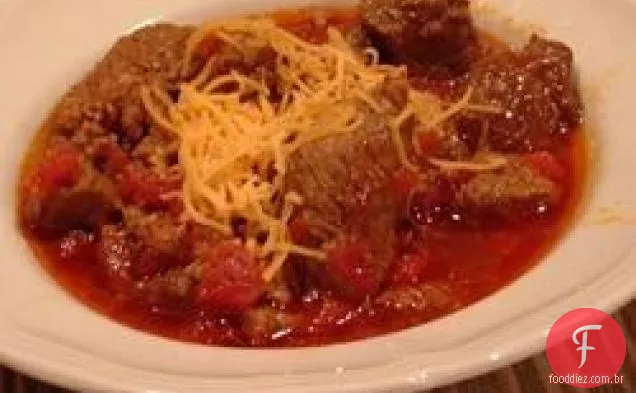 Jen's saudável três carne Chili
