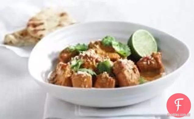 Curry de frango rápido com pimentão