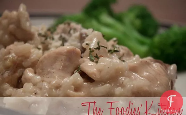 Risoto De Frango E Cogumelos