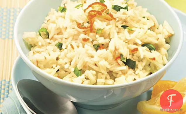 Arroz Com Aroma Cítrico E Manjericão Fresco