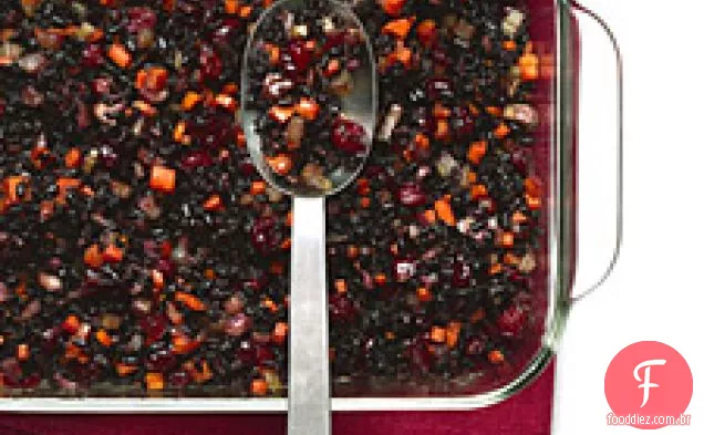 Arroz Proibido Com Cranberries, Cenouras E Gengibre