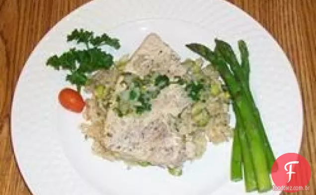 Atum com Pilaf de arroz