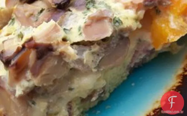 Quadrados De Omelete Assados