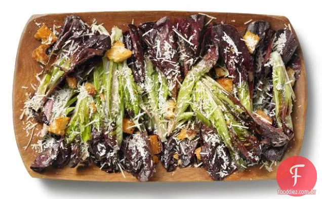 Salada Caesar Com Romaine Vermelha