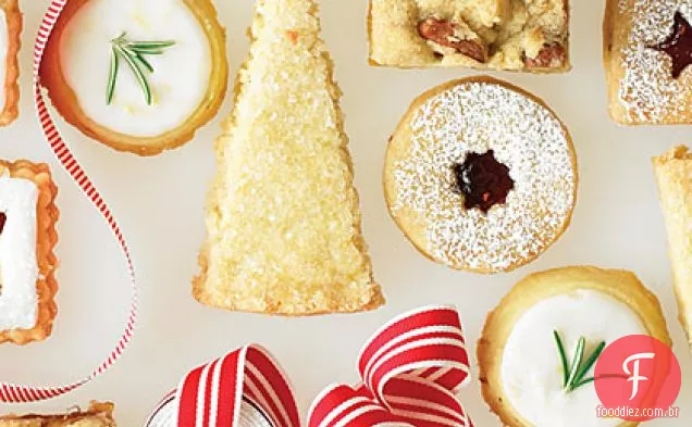 Limão Alecrim Botão Shortbreads