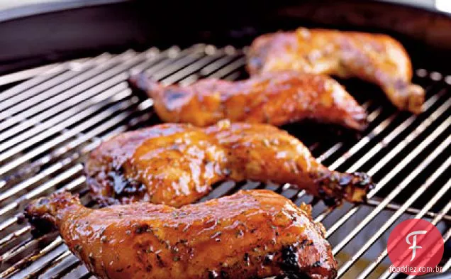 Frango grelhado com esmalte Sriracha