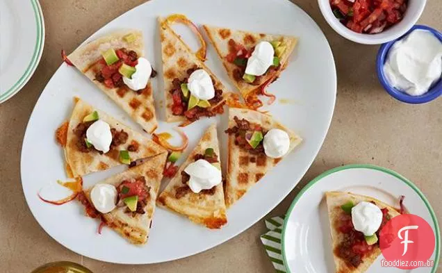 Quesadilla Waffled Chouriço-Queijo