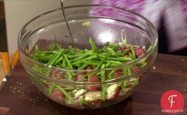 Salada de feijão e batata