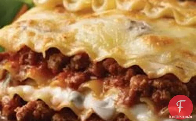 Lasanha de carne e cogumelos