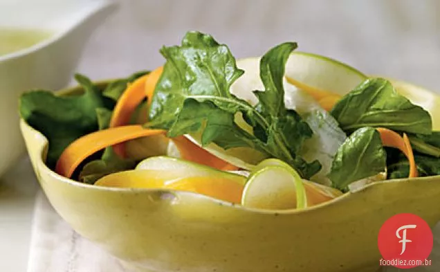Salada de legumes raspada com vinagrete de cidra
