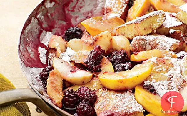 Kaiserschmarrn com pêssegos