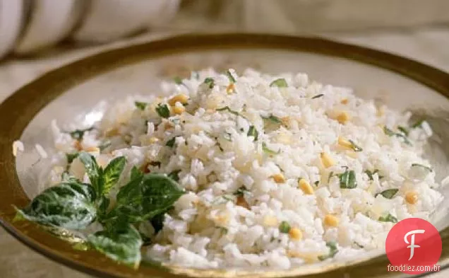 Pilaf de pinhão e arroz