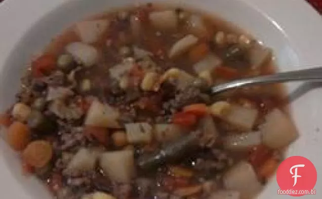 Sopa de carne e vegetais Hobo