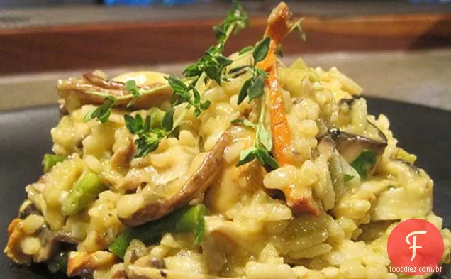 Risoto Selvagem Do Cogumelo E Do Scape