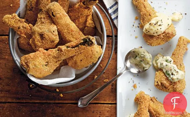 Alcachofras Fritas Com Farinha De Milho