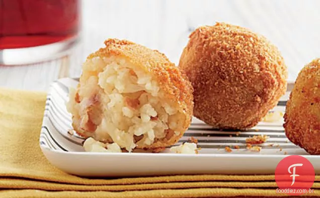 Prosciutto-e Provolone-recheado Arancini