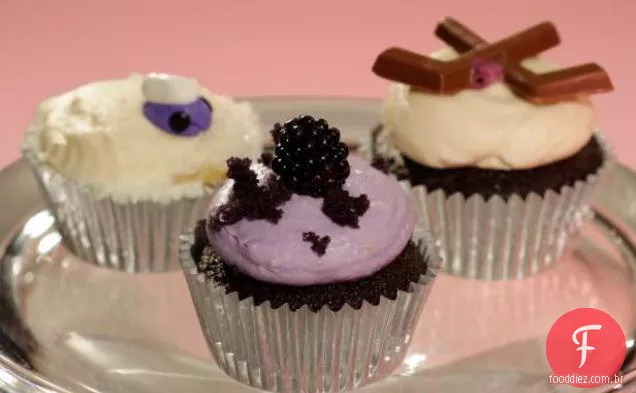 Chocolate Stout e irlandês creme Licor Cupcakes